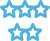 100% Positive feedback icon