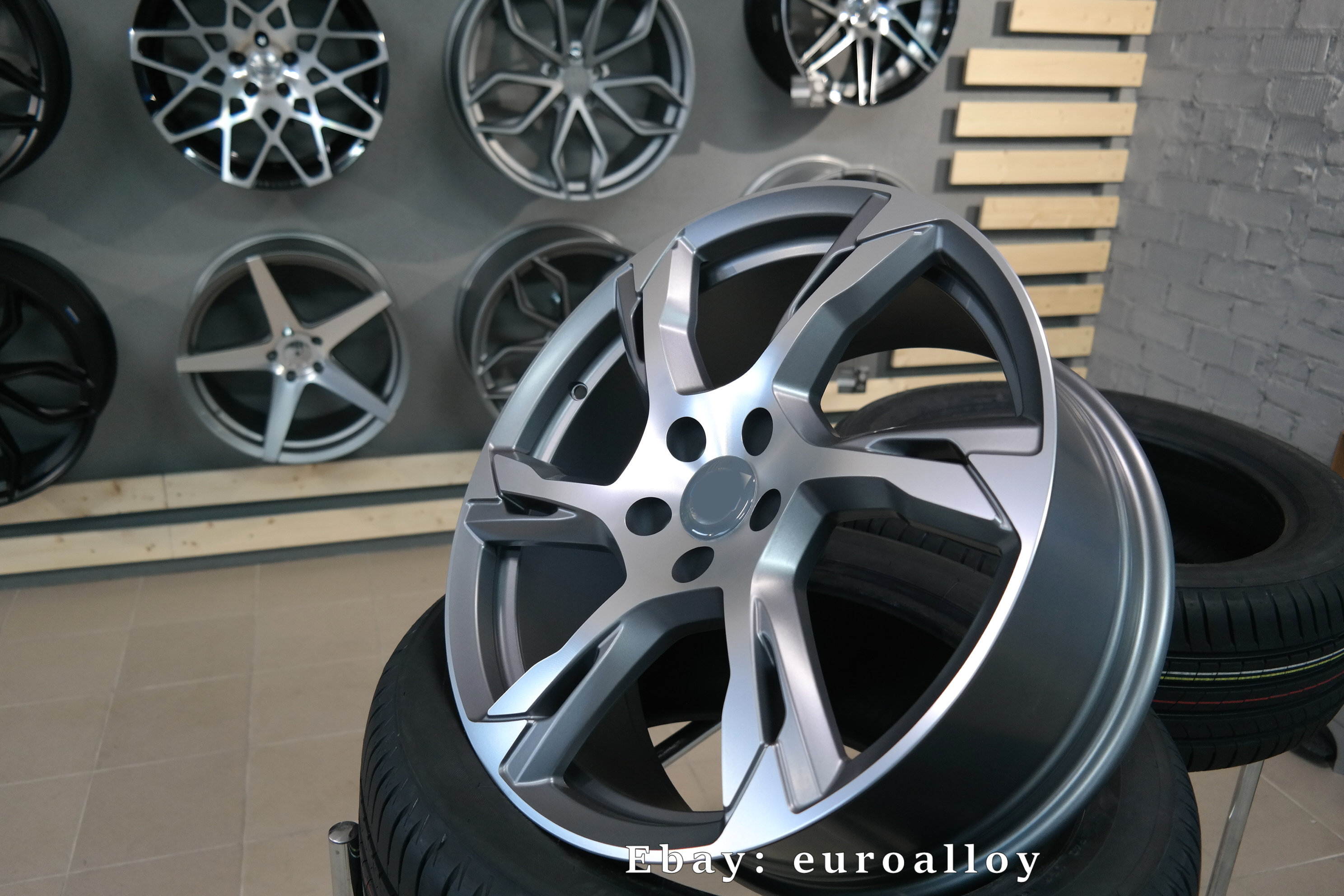 4x 21 inch 5x108 Alloy Wheels Fits Volvo XC60 XC90 S90 Grey matte Car ...