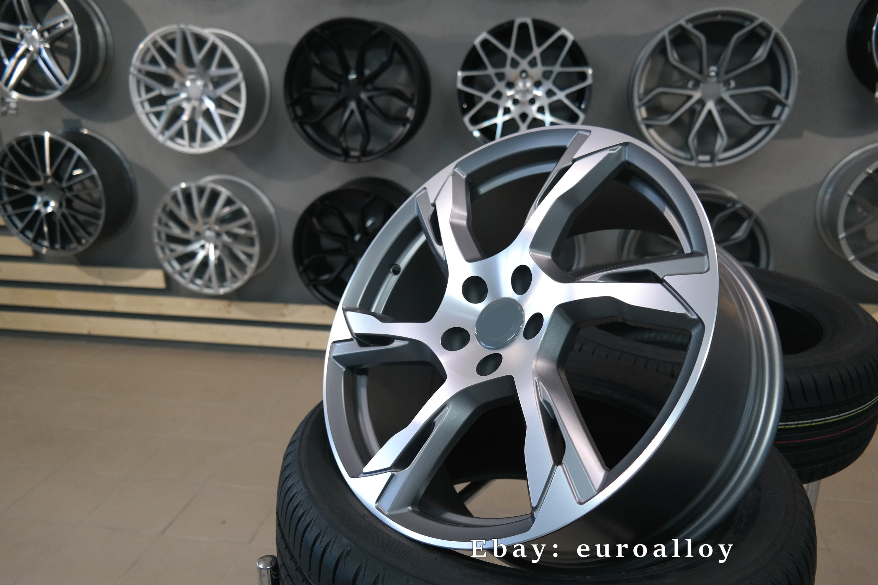 4x 21 inch 5x108 Alloy Wheels Fits Volvo XC60 XC90 S90 Grey matte Car ...