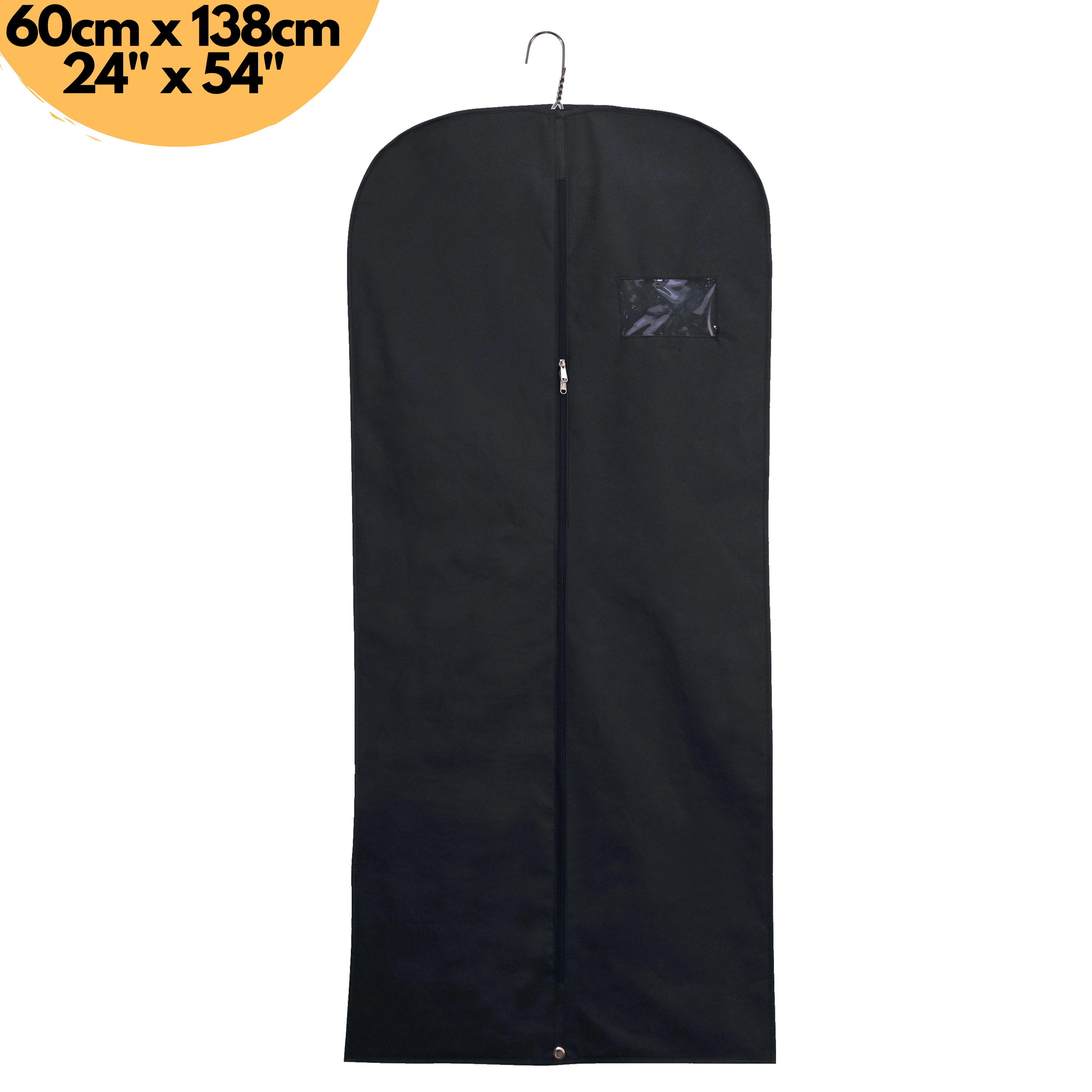 3x Breathable 54" Suit Cover Clothes Travel Zipped Dress Garment